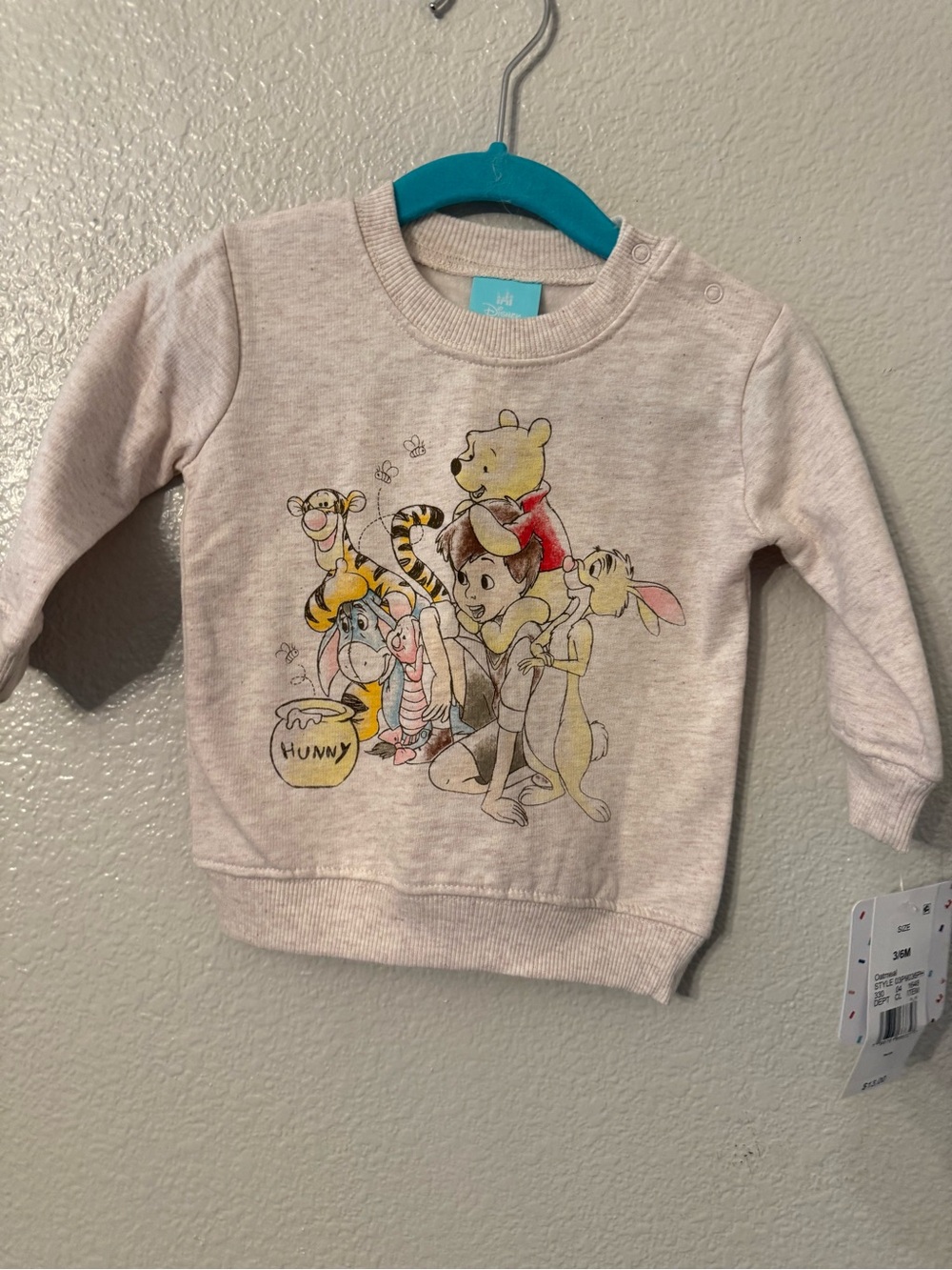 Disney Cream Winnie the Pooh Friends Graphic Sweatshirt - Kids